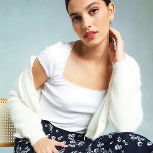 Rouje Justin Cardigan in white